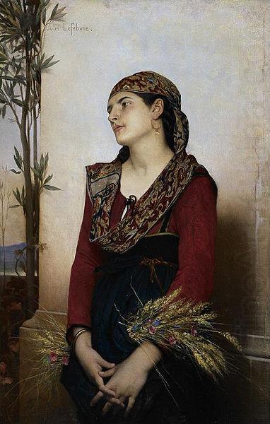 Lefebvre, Jules Joseph Mediterranean Beauty china oil painting image